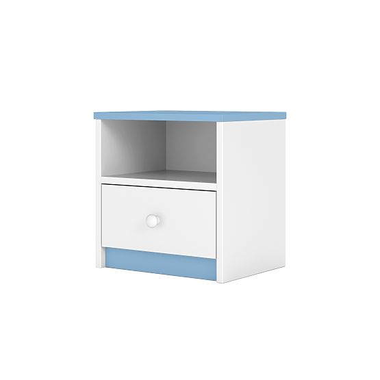 Table de chevet enfant Ourbaby - bleu-blanc