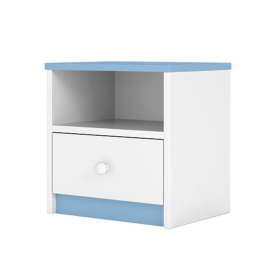 Table de chevet enfant Ourbaby - bleu-blanc