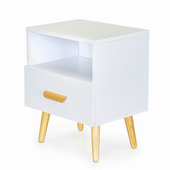 Table de chevet SCANDI avec tiroir