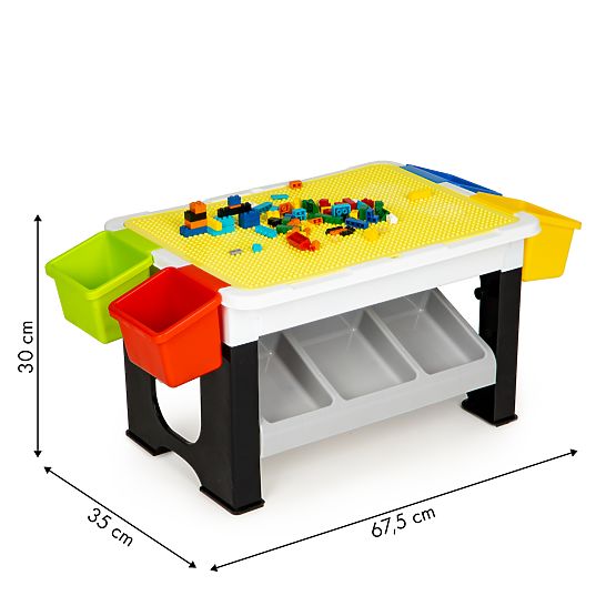 Table de jeu et de construction de blocs pour enfants