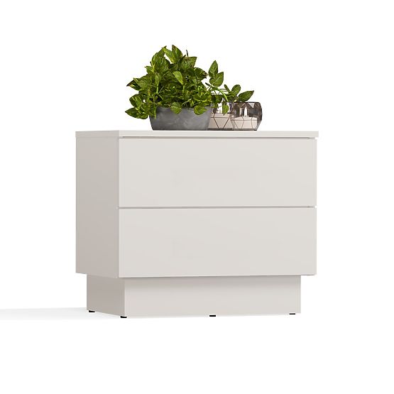 Table de nuit AMBER 2S avec 2 tiroirs pour chambre à coucher KAŠMÍR Beige