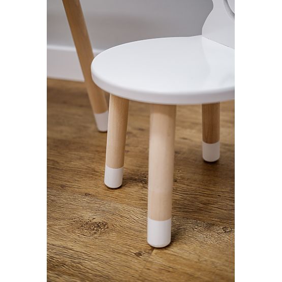 Table enfant avec chaises - Cerf - blanche