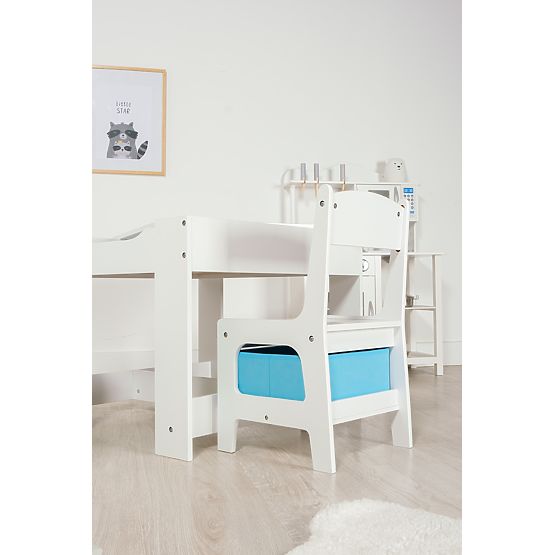  Table enfant avec chaises Ourbaby + boîtes bleues et vertes