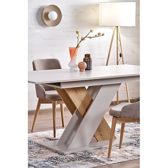 Table extensible XARELTO cachemire - chêne cremona