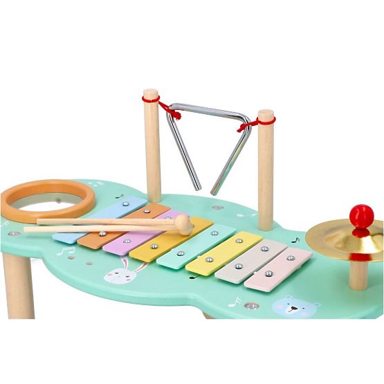 Table musicale avec des animaux