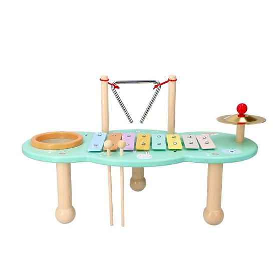 Table musicale avec des animaux