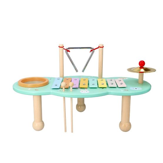 Table musicale avec des animaux