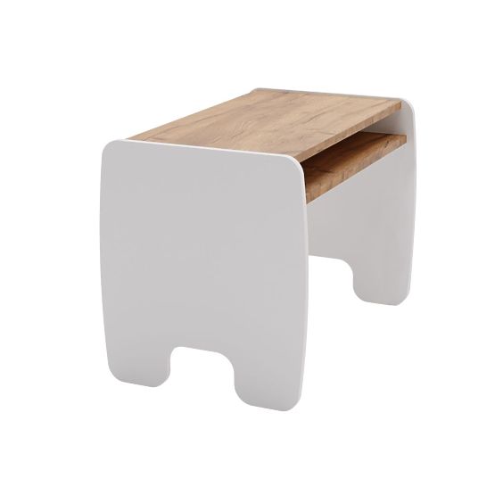 table pour enfant Timi + chaise couleur blanc / chêne craft doré