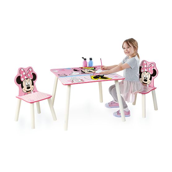 Table pour enfants avec chaises Minnie Mouse