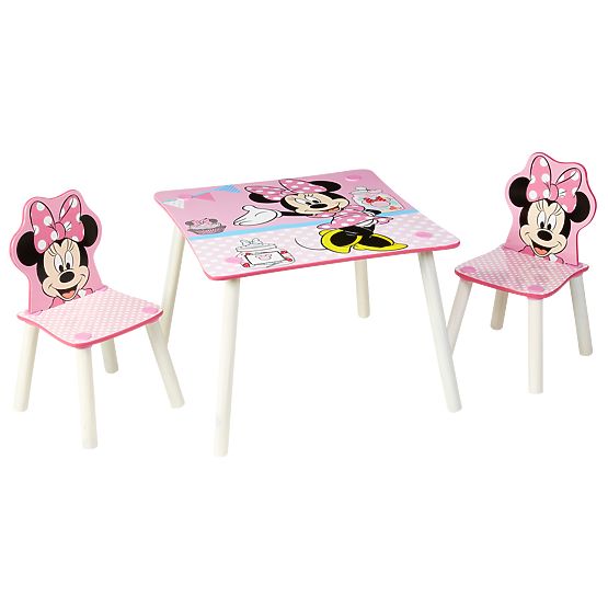 Table pour enfants avec chaises Minnie Mouse