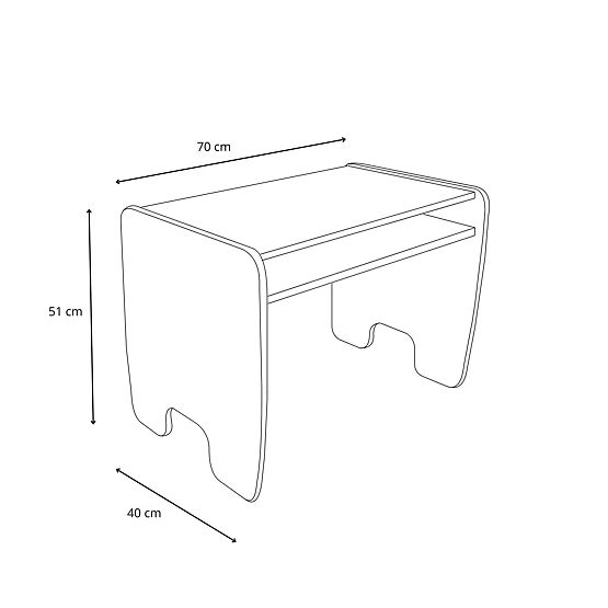table pour enfants Timi et deux chaises couleur blanche