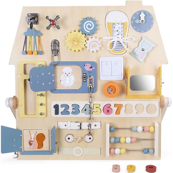 Tableau d'activités sensoriel - maisonnette
