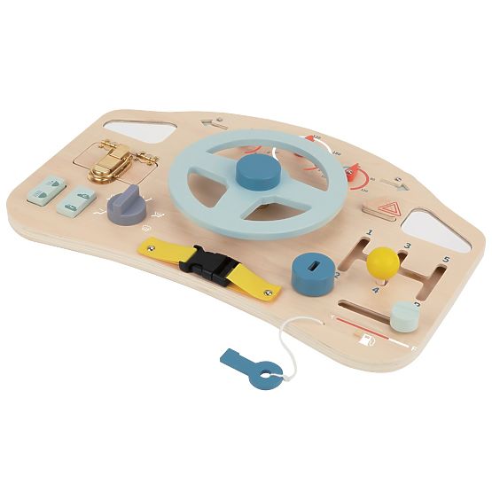Tableau d'activités sensoriel - voiture avec volant