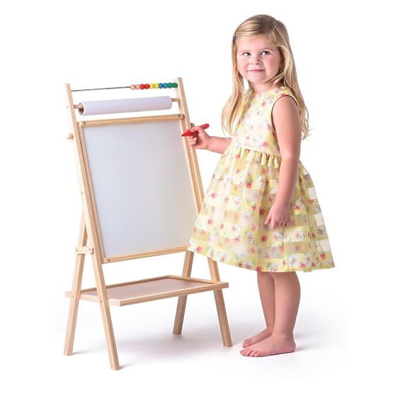 Tableau double face avec rouleau de papier