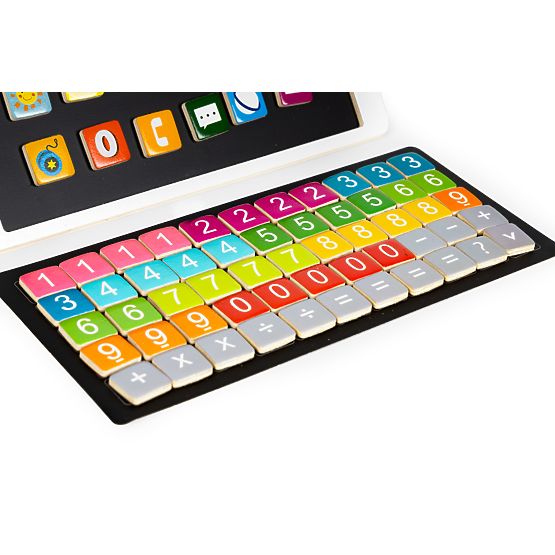 Tablette éducative en bois tableau magnétique ardoise ECOTOYS
