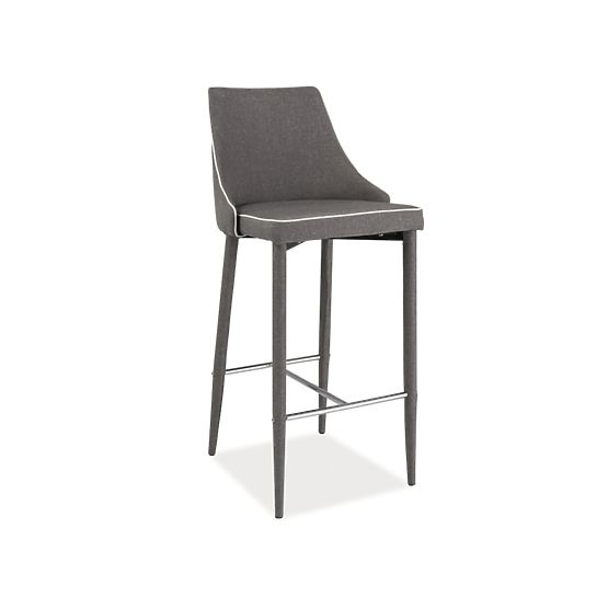 Tabouret de bar chaise LOCO gris
