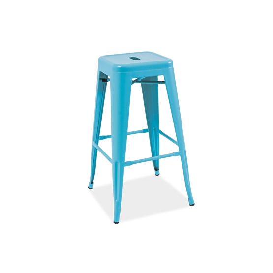 Tabouret de bar chaise LONG bleu