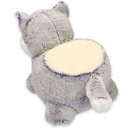Tabouret en peluche chien Husky siège
