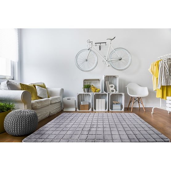 Tapis 3D BRICK gris