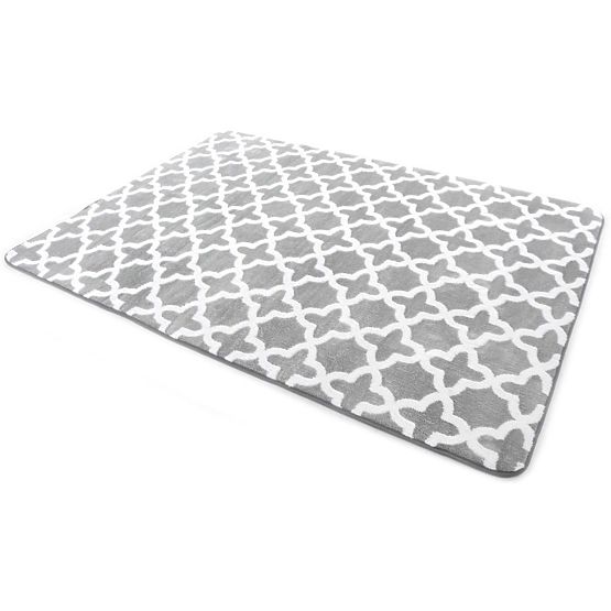 Tapis 3D Marrakech GRIS & BLANC
