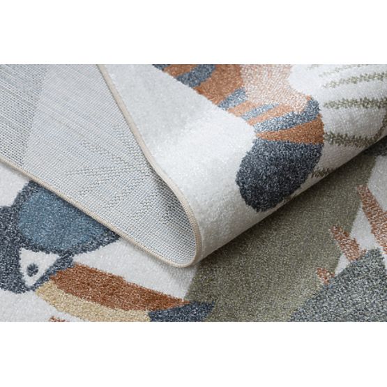 Tapis BONO 8426 Jungle, animaux sauvages crème / or foncé