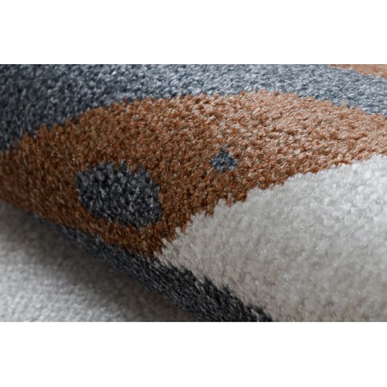 Tapis BONO 8426 Jungle, animaux sauvages crème / or foncé