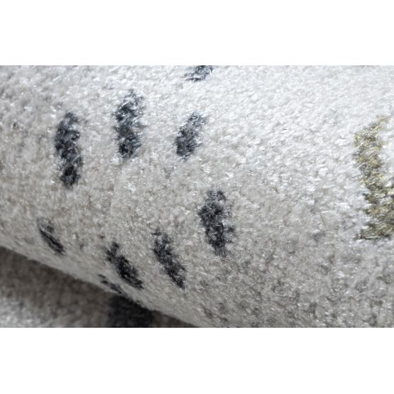 Tapis BONO 8436 rond Voitures, rues crème / gris clair