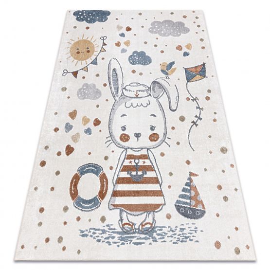Tapis BONO 8441 Lapin Marin crème / bleu