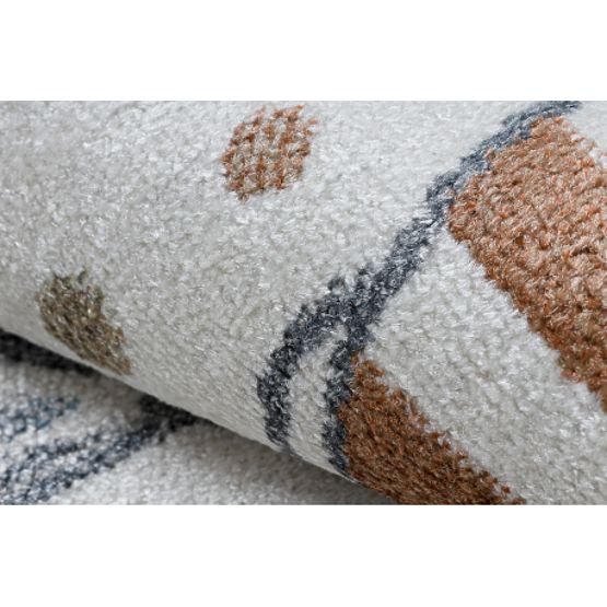 Tapis BONO 8441 rond Lapin marin crème / bleu