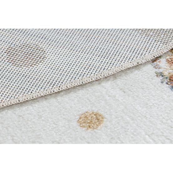 Tapis BONO 9614 rond Ours, ballons crème / gris clair