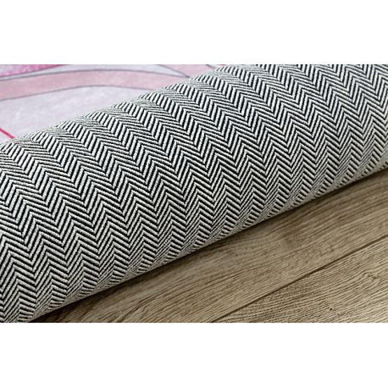 Tapis de bain antidérapant BAMBINO 48060 Princesse, étoiles pour enfants - rose