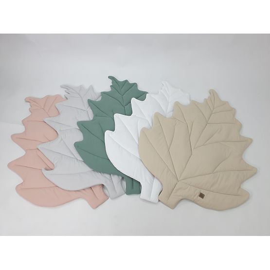 Tapis de jeu en coton Feuille - vieux rose