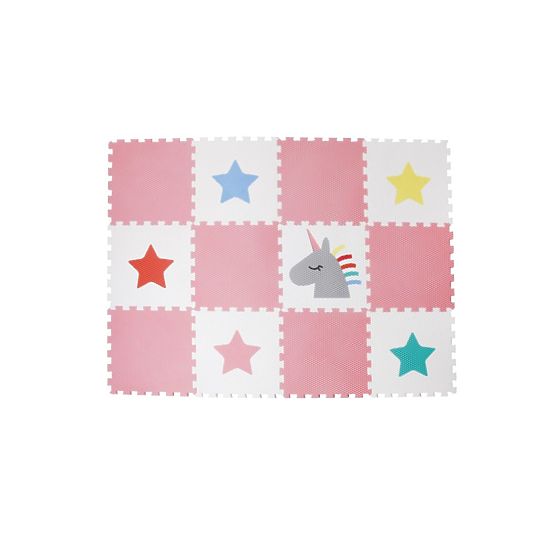 Tapis de jeu en mousse 12 pcs - Licorne et étoiles