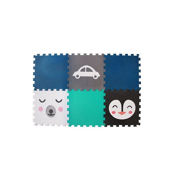 Tapis de jeu en mousse 6 pcs - Ours, pingouin et voiture
