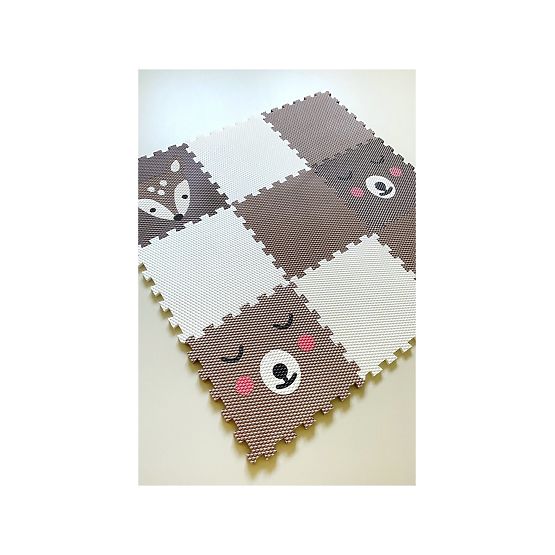 Tapis de jeu en mousse 9 mcx - Faon et cuivre