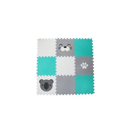 Tapis de jeu en mousse 9 mcx - Koala, phoque et patte