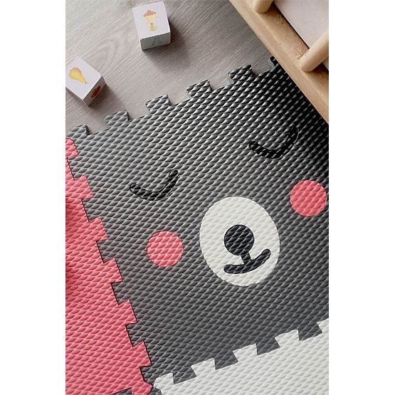Tapis de jeu en mousse 9 pcs - Ours en peluche et couronne