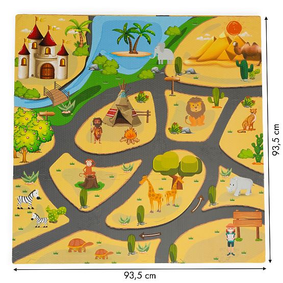 Tapis de jeu pour enfants Safari