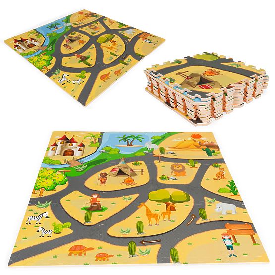 Tapis de jeu pour enfants Safari