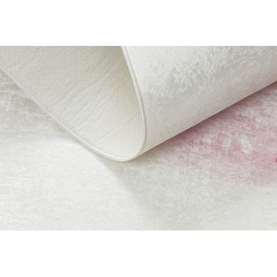 Tapis de lavage BAMBINO 1128 Licorne pour enfants antidérapant - crème