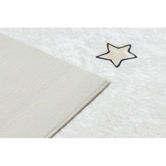 Tapis de lavage BAMBINO 1278 Fusée spatiale pour enfants antidérapant - crème