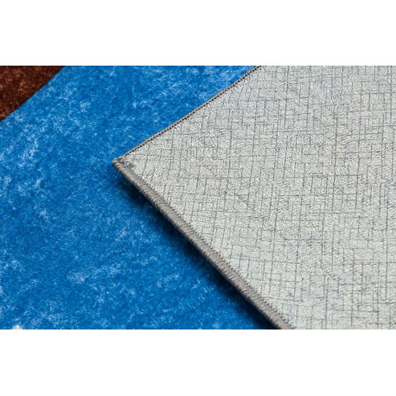 Tapis de lavage JUNIOR 51827.803 Camion, pelleteuse pour enfants antidérapant - bleu