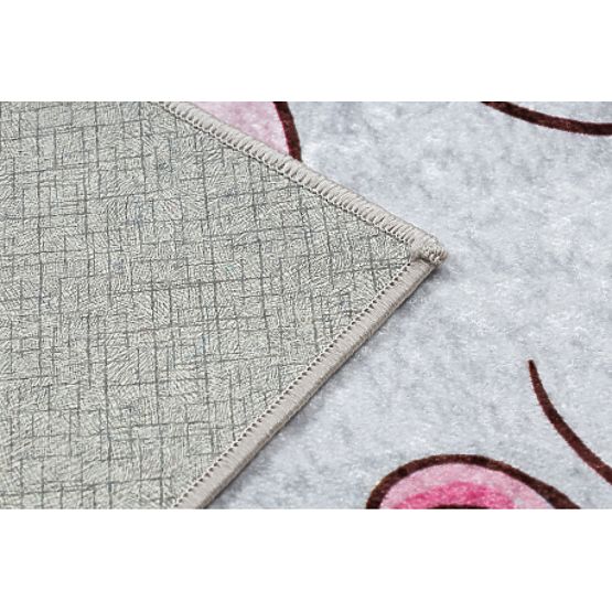 Tapis de lavage JUNIOR 51855.804 Licorne, nuages pour enfants antidérapant - rose