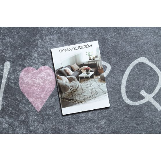 Tapis de lavage JUNIOR 52106.801 Abécédaire pour enfants antidérapant - gris