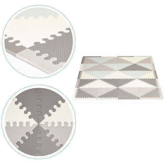 Tapis éducatif en mousse puzzle EVA 20 pièces 127x157cm ECOTOYS