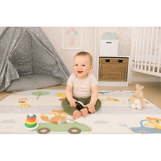 Tapis éducatif en mousse réversible avec alphabet ECOTOYS pour enfants