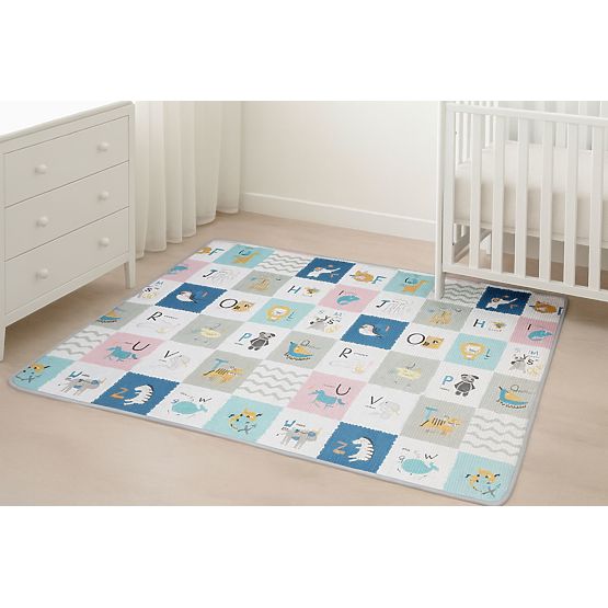 Tapis éducatif en mousse réversible avec alphabet ECOTOYS pour enfants