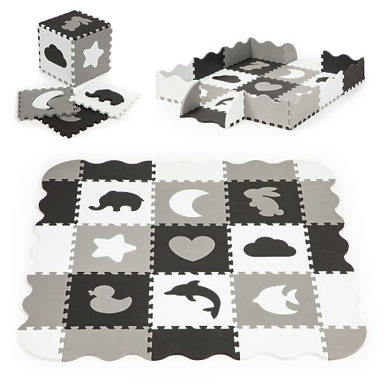 Tapis en mousse avec bordure puzzle piscine sèche 25 pièces ECOTOYS