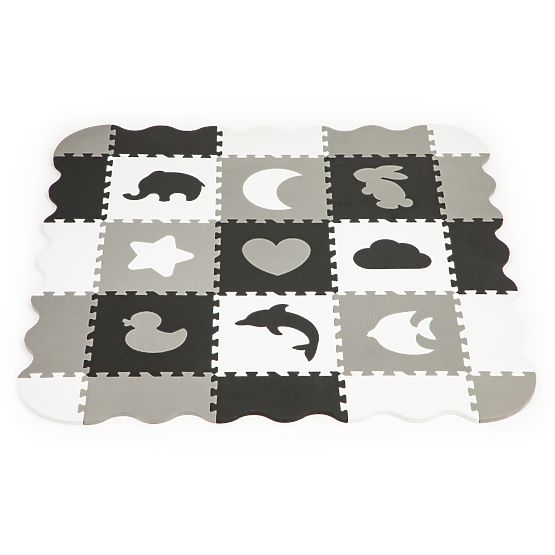 Tapis en mousse avec bordure puzzle piscine sèche 25 pièces ECOTOYS