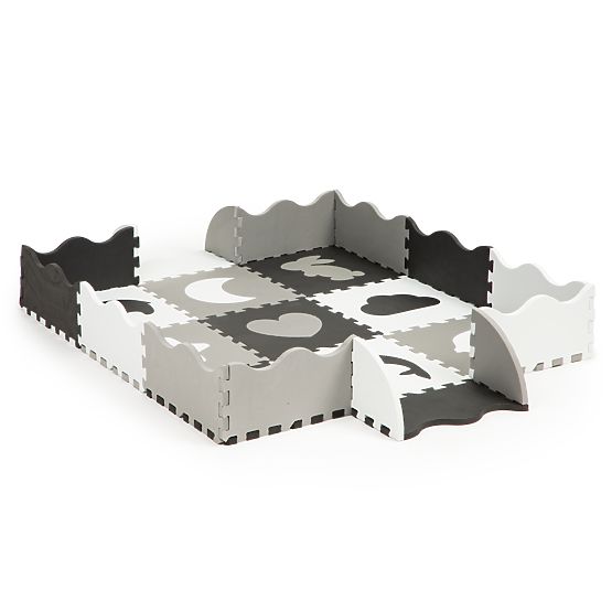 Tapis en mousse avec bordure puzzle piscine sèche 25 pièces ECOTOYS